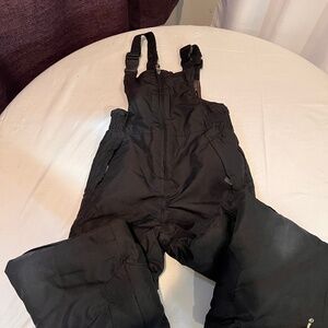 Kids C9 by Champion black snow bib overalls, size small